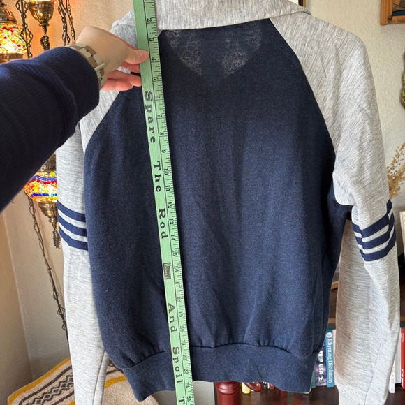 Vintage Eagle Zip-Up Sweatshirt | Made in USA Raglan Track Jacket - Picture 8 of 8